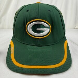 Reebok OnField Green Bay Packers NFL Flexfit Baseball Cap Green Yellow